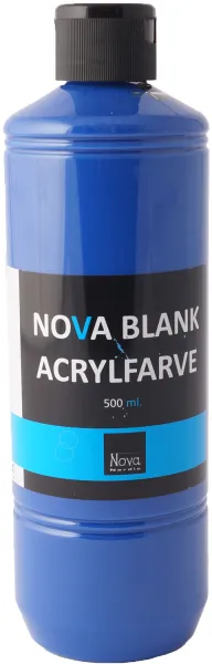 Nova akryylimaali kiiltävä 500 ml. Sininen