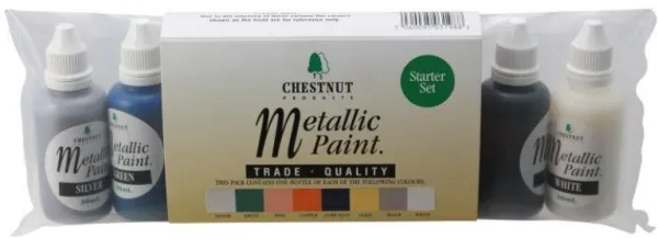 Chestnut Akryylimaali Metallivärit Aloituspakkaus