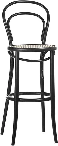 TON No 14 Baarituoli 61 cm Rottinki/Musta