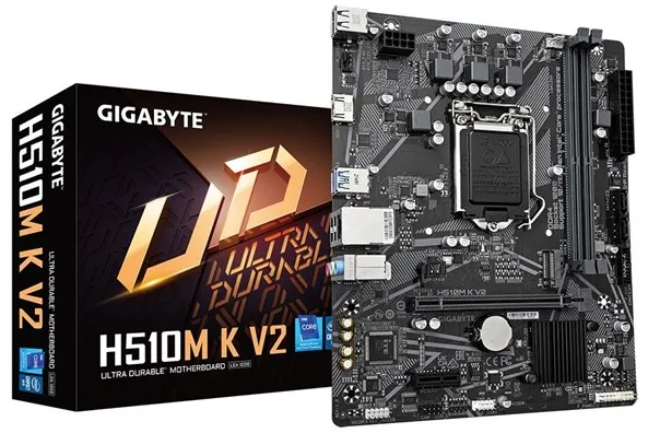 GIGABYTE H510M K V2 -emolevy - Intel H470 - Intel LGA1200 -liitin - DDR4 RAM - Micro-ATX