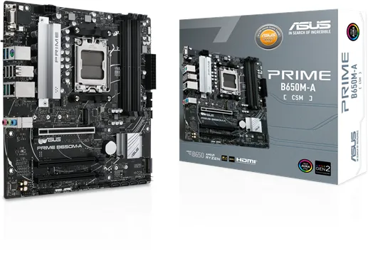 ASUS PRIME B650M-A-CSM -emolevy - AMD B650 - AMD AM5 -kanta - DDR5 RAM - Micro-ATX