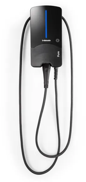 Webasto Pure Latauslaatikko 22 kW Type 2 Black Edition 7 m kaapelilla - Integroitu Type B vikavirtasuoja