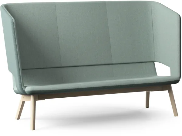 Twist & Sit Soft - 3 hengen korkea lounge-sohva jaloilla
