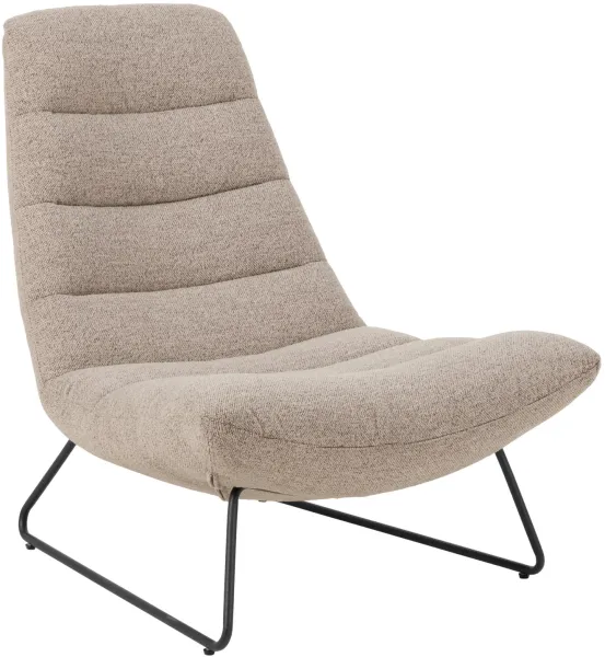ACT NORDIC Milford nojatuoli - beige kangas ja musta metalli