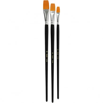 Gold Line -siveltimet, P: 30–33 cm, L: 12–20 mm, litteä, 3 kpl / 1 pkt.