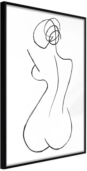 ARTGEIST Juliste kehyksellä - Hourglass Kulta passepartoutilla 20x30